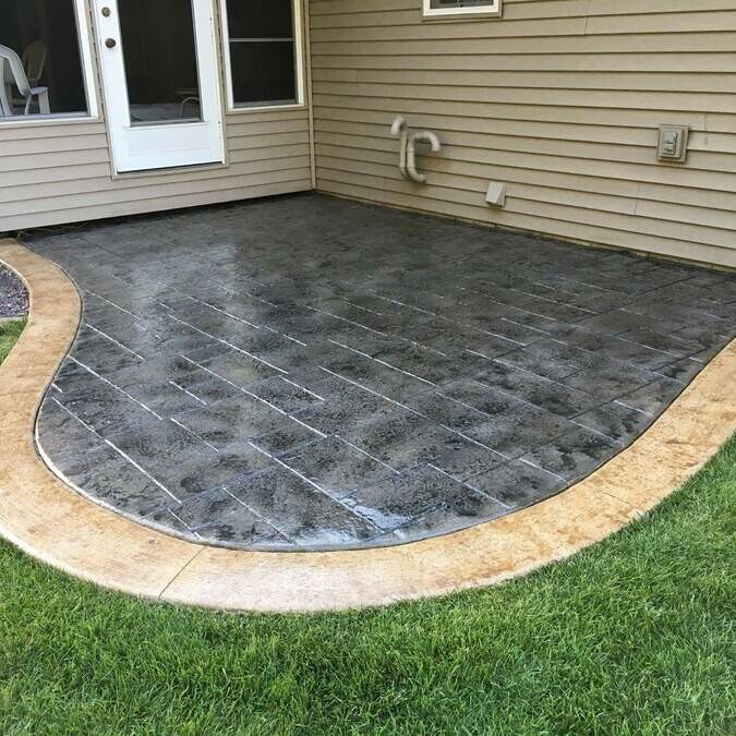 Outdoor Patio Concrete Staining